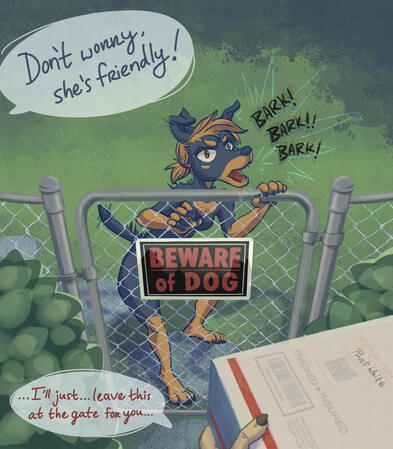 illustration with background